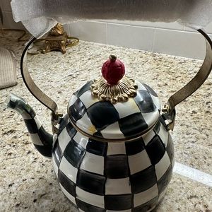 Mackinzie Childs Courtly Check Tea Pot